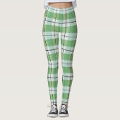 Pastel Tartan Patroon leggings (Voorkant)