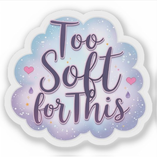 Pastel Te Zach Voor Deze Wereld Sticker (Voorkant)
