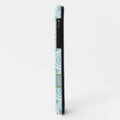 Pastel Teal Geometrisch Patroon Koele Cirkels Kuns Case-Mate iPhone Case (Achterkant/links)