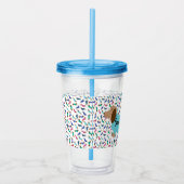 Pastel Teckel Tumbler Acryl Drinkbeker (Rechts)