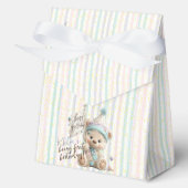 Pastel Teddy Bear Birthday  Bedankdoosjes (Voorkant)