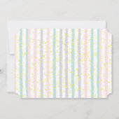 Pastel Teddy Bear Birthday Kaart (Achterkant)