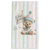 Pastel Teddy Bear Birthday  Klein Cadeauzakje (Voorkant)