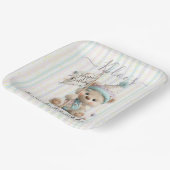 Pastel Teddy Bear Birthday  Papieren Bordje (Gebogen)