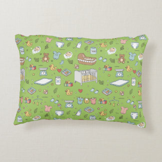 Pastel teddybeer eend decoratieve babyspeelkamer k accent kussen