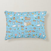 Pastel teddybeer eend decoratieve babyspeelkamer k accent kussen (Voorkant)
