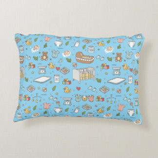 Pastel teddybeer eend decoratieve babyspeelkamer k accent kussen