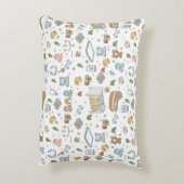 Pastel teddybeer eend decoratieve babyspeelkamer k accent kussen (Achterkant (Verticaal))