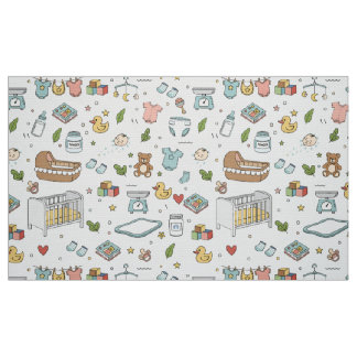 Pastel Teddybeer Eend Decoratieve Stof