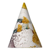 Pastel tederheid: gouden wervelingen kunst. feesthoedjes (Rechts)