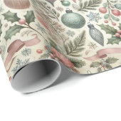  Pastel Teen / Adult Christmas Tree Holiday Cadeaupapier (Rol Hoek)