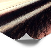 Pastel Tekening Ballerina op Pointe Poster (Hoek)