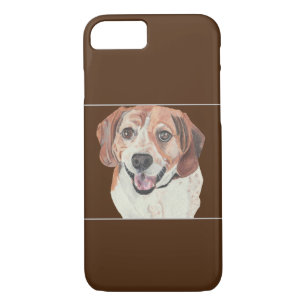 Pastel tekening Beagle iPhone Case