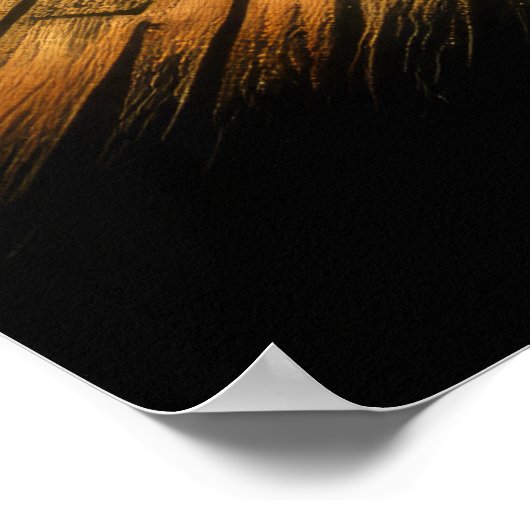 Pastel Tekening Bowling Strike Poster (Hoek)