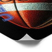 Pastel Tekening Football Personaliseer Naam Poster (Hoek)