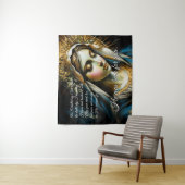 Pastel tekening Heilige Maagd Moeder Boodschap Wandkleed (In situ)