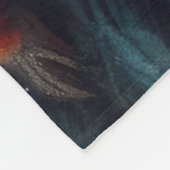 Pastel Tekening Kerstvakantie Kerstman Fleece Deken (Hoek)