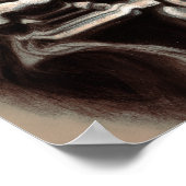 Pastel Tekening Oude Aziatische Steen Beeldhouwwer Poster (Hoek)