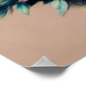 Pastel Tekening Pioen Boeket Roze Poster (Hoek)