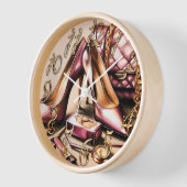 Pastel Tekening Roze Hakken Purse Cosmetica (Hoek)