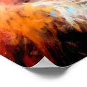 Pastel tekening schets van een meisje poster (Hoek)