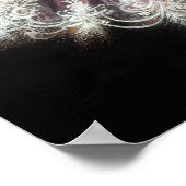 Pastel Tekening Trouwjurk op Jurk Vorm Poster (Hoek)