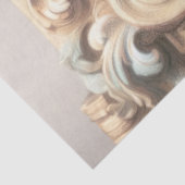 Pastel Tekening van Architectuur Steen Gesneden Tissuepapier (Detail)