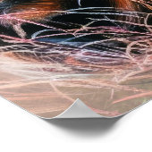 Pastel Tekening van Baby Hyena Poster (Hoek)