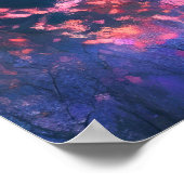 Pastel tekening van Chinese rood-gekroonde kranen  Poster (Hoek)