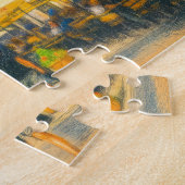 Pastel tekening van Danzig’s Lange Markt met kerk Legpuzzel (Zijkant)