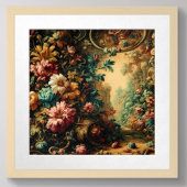 Pastel Tekening van een Antiek Tapestry Doek Poster