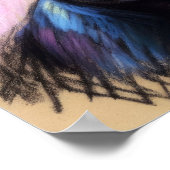 Pastel Tekening van een Franse Bulldog IV Poster (Hoek)