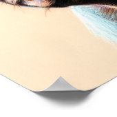 Pastel Tekening van een Franse Bulldog Poster (Hoek)