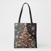 Pastel Tekening van een Kerstboom Whimsical Tote Bag (Voorkant)