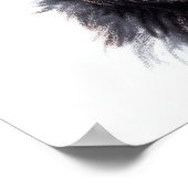 Pastel Tekening van een Schnauzer Hond II Poster (Hoek)