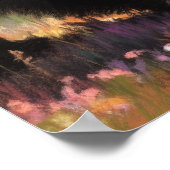 Pastel Tekening van Grizzly Beer in Natuur Poster (Hoek)