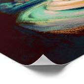 Pastel tekening Vervaagd Kindertijd Memory Carrous Poster (Hoek)