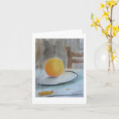 Pastel tekening wenskaart, door Brad Hines Kaart (Gele Bloem)