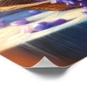 Pastel tekening Wisteria Blooming Vine Poster (Hoek)