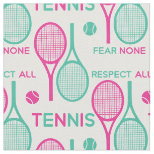 Pastel Tennis-patroon (zie beschrijving) Stof