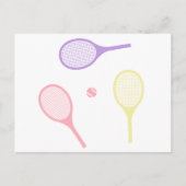 Pastel Tennis Rackets Briefkaart (Voorkant)