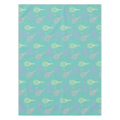 Pastel Tennis Rackets met Tennis Ball on Green Tafelkleed (Voorkant)