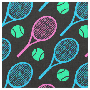 Pastel tennisrackets - aanpasbaar! stof