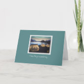 Pastel Tenten bij zonsondergang tot echtgenote Jub Kaart (Voorkant)