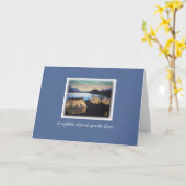 Pastel Tenten op Zonnevaste Inspirerend Kaart (Gele Bloem)