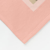 Pastel Terra 8 Fotocollage - klassiek monogram Fleece Deken (Hoek)