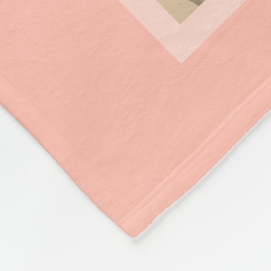 Pastel Terra 8 Fotocollage - klassiek monogram Fleece Deken (Hoek)