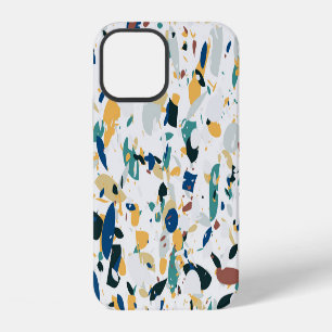 Pastel Terrazzo: Modern Abstract Patroon. iPhone 12 Hoesje