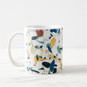Pastel Terrazzo: modern Abstract patroon. Koffiemok