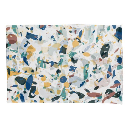 Pastel Terrazzo: modern Abstract patroon. Kussensloop (Voorkant)